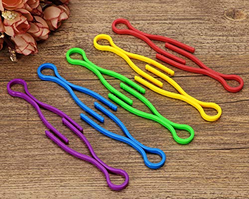 Tupalizy 5 Colors Plastic Bobbin Thread Holders Thread Buddies Bobbin Clips Clamps for Bobbins Embroidery Thread Spools Organizing Pairing Matching Quilting Sewing Machine Accessories, 30PCS
