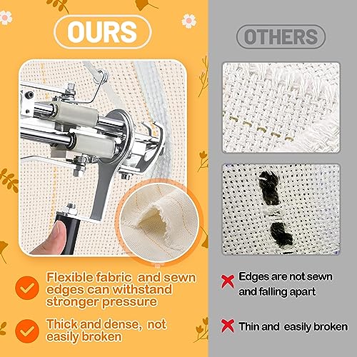 40×40in Durable Yet Forgiving Overlocking Tufting Cloth with Marked Lines - size: 40 × 40 inch