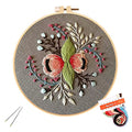 Louise Maelys Botanical Embroidery Kit for Beginners Stamped DIY Craft - color: Color 1
