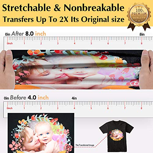 TransOurDream Heat Transfer Paper for Dark T Shirts(20 Sheets, 8.5x11),Printable HTV Heat Transfer Vinyl for Inkjet Printers (Pack of 3) - color: Dark, size: 20 Sheets (Pack of 3)