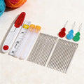 Sewing Needles 30 Pcs Sewing Scissors Tape Measure Threaders Set, Stainless Steel Hand Sewing & Embroidery Needles with Practical Sewing Tools for Home Office DIY Craft Mending Quilting Projects