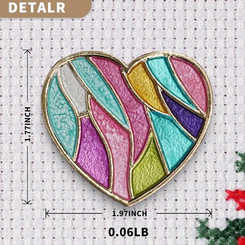 Needle Minder Magnet, Magnetic Needle Minder, Needle Minders Magnetic Cross Stitch Accessories, Magnetic Needle Holder, Life Tree, Butterfly, Cats, Owl, Heart (Love) - size: LOVE