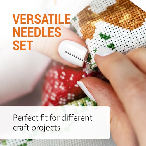 50 Large Eye Blunt Tapestry Needles and 20 Bent-Tip Tapestry Needles - Total 70 Easy to Thread Needles, Ideal for Sewing, Crafting, Darning, Embroidery, Knitting and DIY