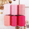 ThreadArt Cotton Quilting Thread Set, 1000M 50/3, 6 Pink Tones - color: 6 PINK TONES