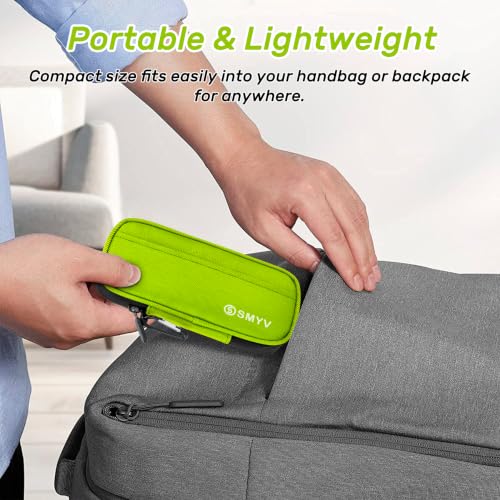 SMYV Insulin Cooler Travel Case with 2 TSA Approved Ice Packs, Green - color: Green