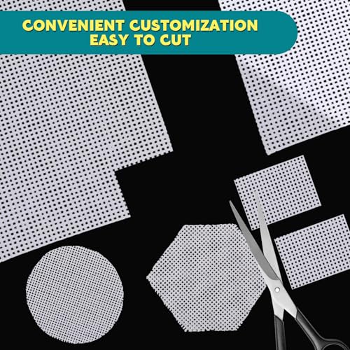 Knitgrip 1 Pack 40 x 36 Inches Needlepoint Canvas, 13 Mesh, Pure Cotton - size: 40 x 36 in
