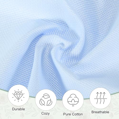 PATIKIL 14 Count Cross Stitch Cloth 19"x28", Embroidery Cotton Fabric DIY Cross Stitch for Handmade Needlework Art Crafts Machine Embroidery, Sky Blue - color: Sky Blue, size: 19"x28"
