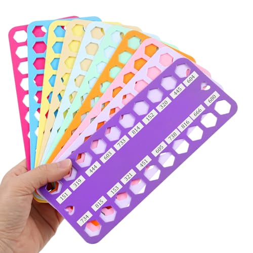 10Pcs Embroidery Floss Organizer, 10 Colors Embroidery Thread Organizer, Embroiderys Floss Bobbins Organizers Storage Tool for Sewing Needlework Wire Keeper Craft DIY, Cross Stitch Supplies