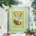 Wizardi Counted Cross-Stitch Kit Light Christmas 100-245 Magic Needle. Advanced Needle Punch Kits for Adults Painted, Beginner Needlepoint Kits for Adults - color: Light Christmas