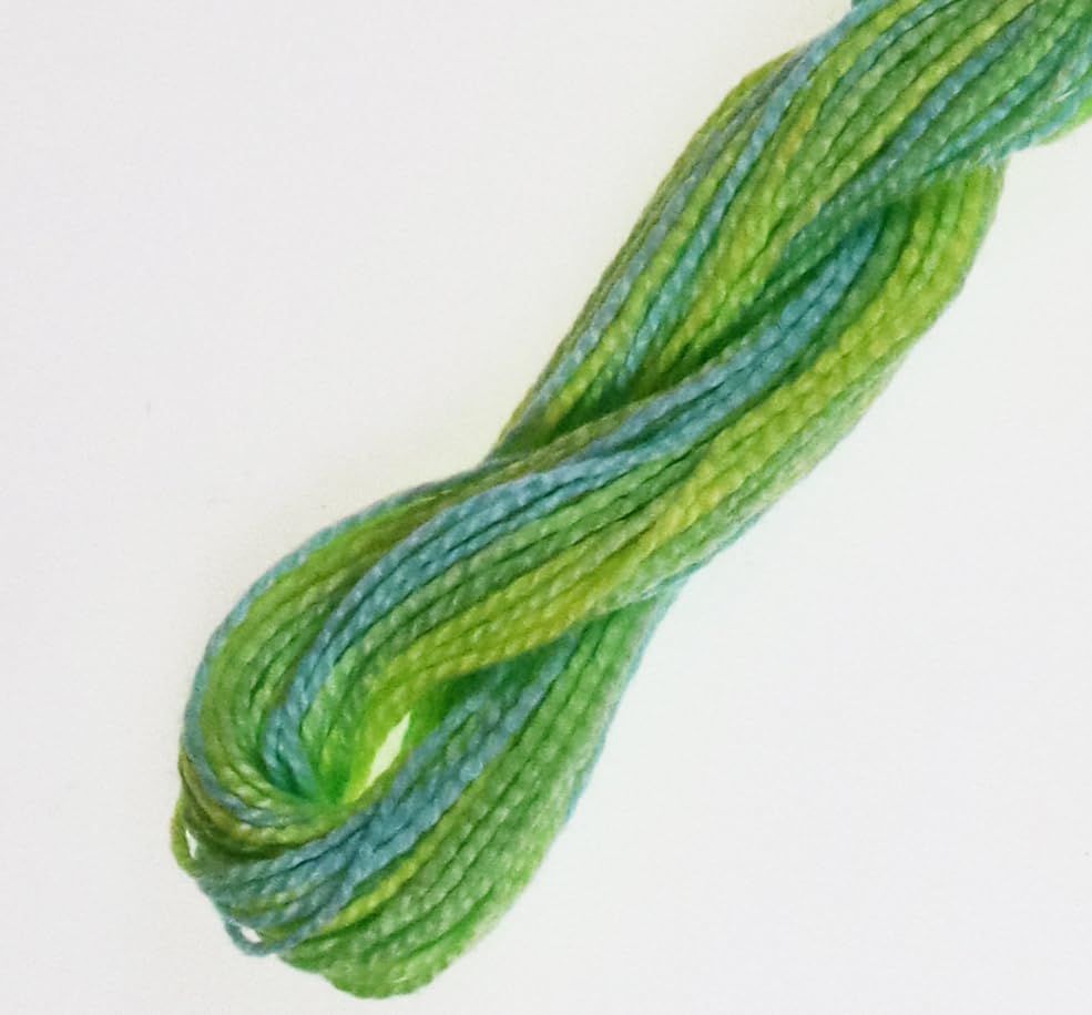 KCS 162 Yards(150 Meters) Mercerized Pearl Cotton Crochet Needlepoint Thread,Size 5 (4060, 6 skeins) - color: 4060