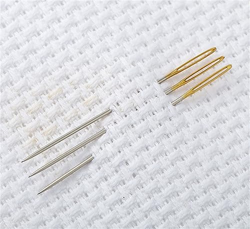 100pcs Cross Stitch Needles Hand-Stitched Embroidery, Embroidery Hand Needles Sewing Needles for Cross Stitching - Size 24