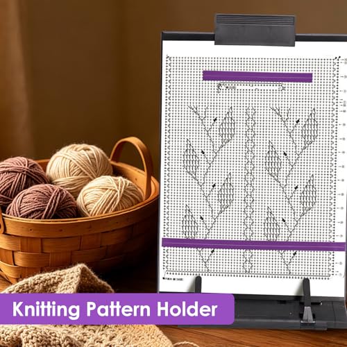 UNIMEIX 8 Pcs Magnetic Strips for Cross Stitch Knitting Chart Keeper Magnet Replacement Set Magnets Crochet Line Keeper Replacement Cross Stitch Supplies for Crafts Work（Exclude Chart Board） (Purple) - color: Purple