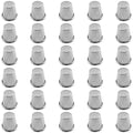 Coufce 30 Pcs Silver Metal Sewing Thimble - color: silver