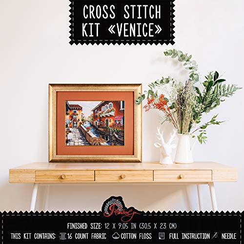 Povitrulya Counted Cross Stitch Kit for Adults 'Venice' - color: Venice