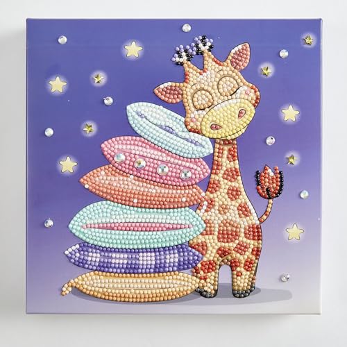 DIAMOND DOTZ Giraffe Pillow Diamond Painting Kit for Adults with Gems - color: Giraffe Pillow
