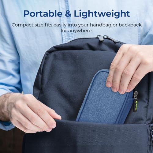 AUVON Lightweight Insulin Cooler Travel Case, 3-Layer Thickened Insulation - color: Blue