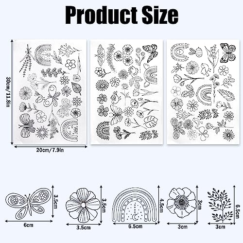 79pcs Hand Sewing Stabilizers, Self Adhesive Washable Stabilizer