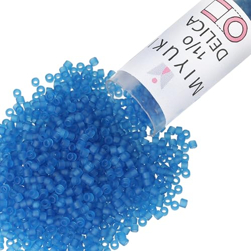 Miyuki Delica Seed Beads - color: DB0768 - Matte Transparent Aquamarine