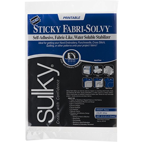 Sulky 8-1/2-Inch by 11-Inch Printable (2 Pack)