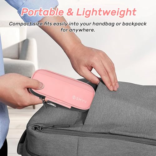 SMYV Insulin Cooler Travel Case with 2 TSA Approved Ice Packs, Pink - color: Soft Pink