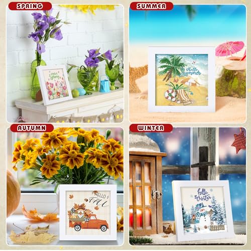 Trandraft 13 Pcs Seasonal Holiday Small Diamond Art Kits for Adults Craft - style: Novel Style