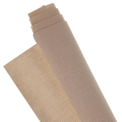 Essentials By Leisure Arts Aida Cloth, 18 Count, Beige, Cross Stitch Fabric, Embroidery Fabric, Cross Stitch Supplies for Crafting, Stitching, and Sewing Projects 15X18
