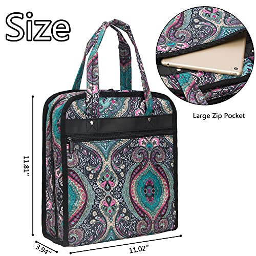 PACMAXI Sewing Accessories Storage Bag, Knitting, Craft Tools - color: paisley