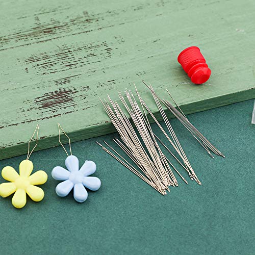 Lunarm Beading Needles, 50pcs Beading Needles for Jewelry Making