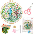 MUFEKUM Embroidery Kit for Beginners with Pattern and Instructions
