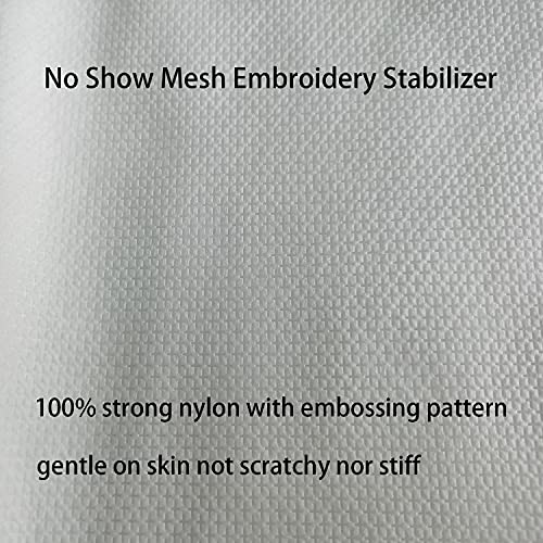 Seneme No Show Mesh Machine Embroidery Stabilizer Backing 12" x 50 Yd/roll