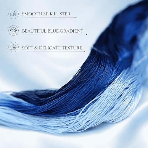 Mulberry Silk Floss Embroidery Thread Floss-Cross Stitch Threads China Silk Woven Jewelry Threads DIY Sewing Kits (56) - color: 56