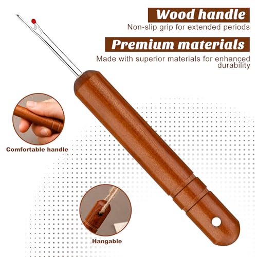 ZMAAGG Seam Rippers for Sewing, Hangable Wooden Handle, Small - color: Hanging Handle - Small