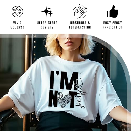 Dazaoratix Sarcastic Iron on Transfers - 20 Sheets Funny Sarcasm DTF Ready to Press Black Humor Heat Patches Stickers Vinyl Designs Decal for T Shirts Women Adult Clothes DIY Craft Clothing Decoration - style: Sarcastic