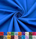 EOVEA - Cotton Polyester Fabric by The Yard – 60" Wide Broadcloth Fabric, Soft, Lightweight & Breathable Material for Lining, Curtains, Bedding, Skirts, Sewing Projects (Royal Blue, 1 Yard) - color: Royal Blue, size: 1 Yard