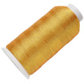 492.12 Yards Metallic Gold Embroidery Thread Nylon Cross Stitch Floss Decorative Friendship Bracelets 9 Ply Spool String for for Sewing Making Needlework Art Craft DIY Knitting Stitching