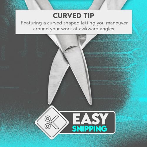 SE 4-1/2" Curved Iris Scissors with Spring - SP46C
