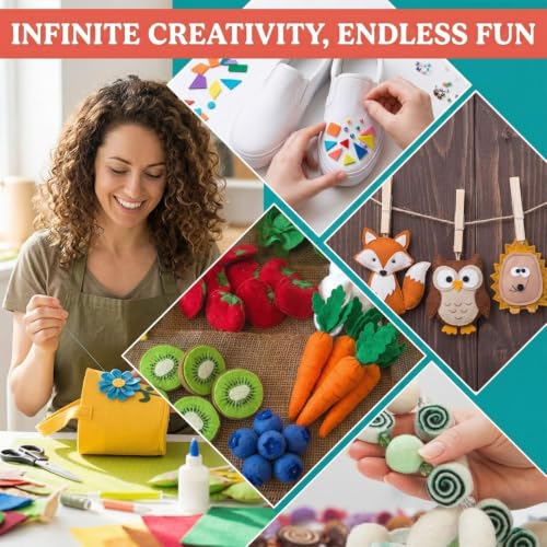 Lemon Yellow Felt Fabric 36" X 18" 1.6mm Thick Soft Half Square Felt Sheet - color: Lemon Yellow, size: 36'' x 18''