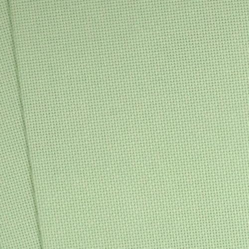 KCS 19" x 28"(48cmx72cm) 18CT Counted Cotton Aida Cloth Cross Stitch Fabric (Light Green) - color: Light Green