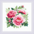 RIOLIS 1854 Tree Peony Counted Cross Stitch Kit 15.75 x 15.75 in