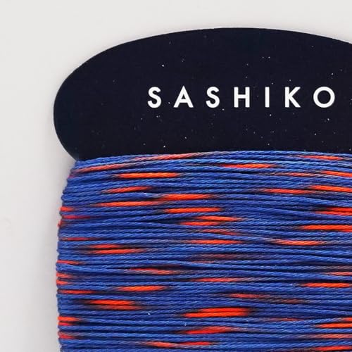 DARUMA Sashiko Thread Card Rolls Set of 3 (43.7 Yards x3) - Sewing & Embroidery, Includes Instruction Manual and Gift Packaging (Thin, Two-Tone Kasuri Yarn) - color: Two-Tone Kasuri Yarn, style: Thin