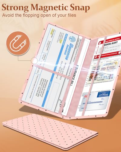 Slohif Car Registration and Insurance Holder with 2 Car Coasters, Elegant - color: Pink Polka Dot