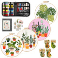Irosiy Embroidery Starter Kit, 4 Pre-Printed DIY Craft Patterns