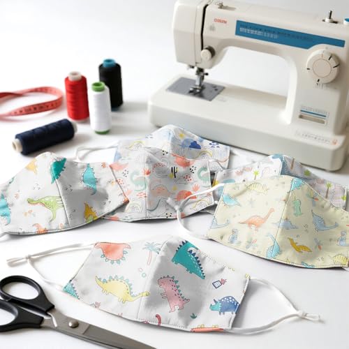 Aubliss 8pcs Fat Quarter Fabric Bundles 100% Cotton 20'' x 20'' - color: Dinosaur