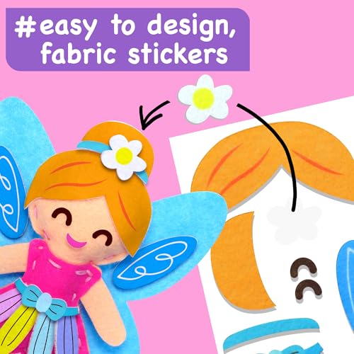 EZCRA Fairy Sewing Kit for Kids Ages 4-8 - 4 Beginner Projects - color: Princess 4-in-1
