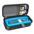 SHBC Insulin Pen Carrying Case Portable Medical Cooler Bag for Diabetes with Protective Ice Brick - Convenient to Changing Needles with Each Injection - color: Black
