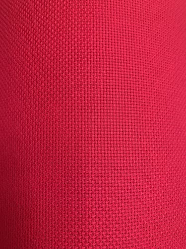 60 inch Red 14 Count Aida Cloth Cross Stitch Fabric by The Yard - color: Red