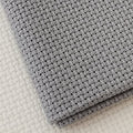 19" x 28" 18CT Counted Cotton Aida Cloth Cross Stitch Fabric (Light Steel Grey) - color: Light Steel Grey