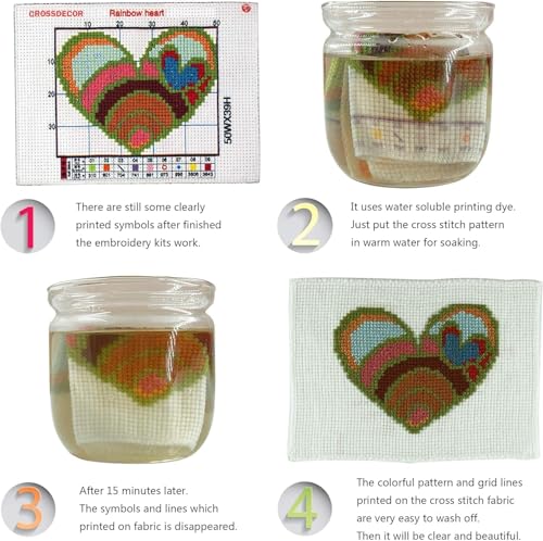 DYAIANGMU Gnome Stamped Cross Stitch Kit for Adults 13.7x13.7 inches - color: Y091