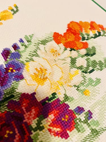 RIOLIS 1561 Freesia Counted Cross Stitch Kit 15.75 x 11.75 in