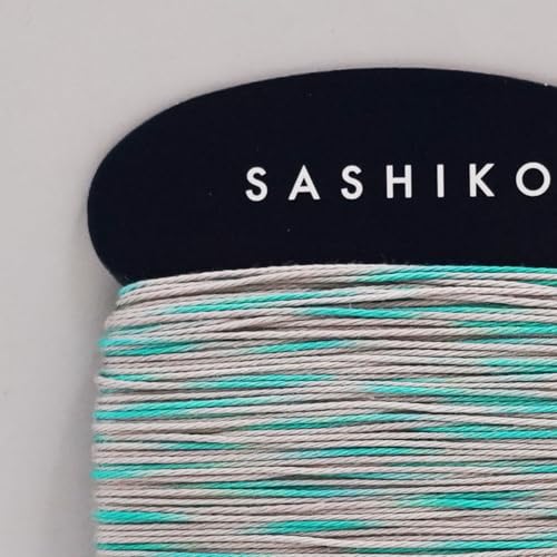 DARUMA Sashiko Thread Card Rolls Set of 3 (43.7 Yards x3) - Sewing & Embroidery, Includes Instruction Manual and Gift Packaging (Thin, Two-Tone Kasuri Yarn) - color: Two-Tone Kasuri Yarn, style: Thin